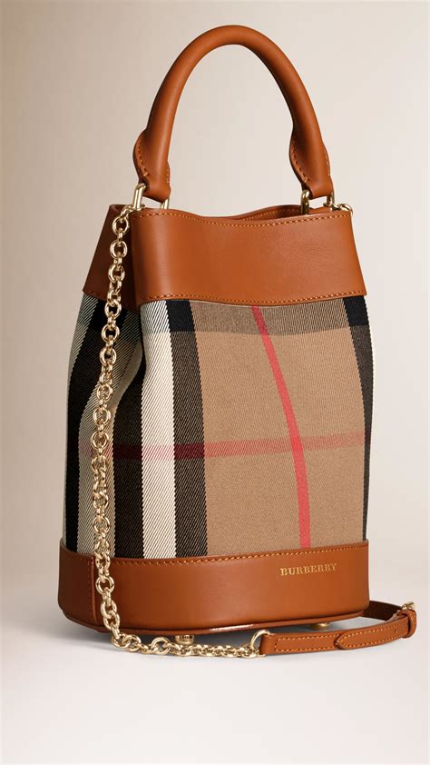 new burberry women leather with house check|Women’s Designer Bags .